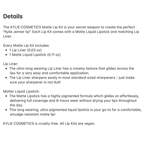 NEW Kylie Jenner Cosmetics Matte Lip Kit TWENTY - Picture 9 of 9